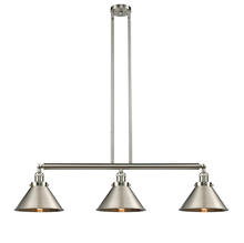 Innovations Lighting 213-SN-M10-SN - Briarcliff 3 Light Island Light