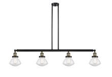 Innovations Lighting 214-BAB-G324 - Olean - 4 Light - 51 inch - Black Antique Brass - Stem Hung - Island Light