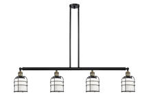 Innovations Lighting 214-BAB-G51-CE - Small Bell Cage 4 Light Island Light