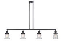 Innovations Lighting 214-BK-G184S - Small Canton 4 Light Island Light