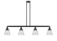 Innovations Lighting 214-BK-G62 - Small Cone 4 Light Island Light