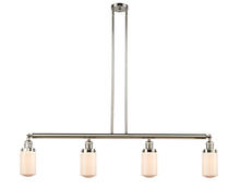 Innovations Lighting 214-PN-G311 - Dover - 4 Light - 49 inch - Polished Nickel - Stem Hung - Island Light