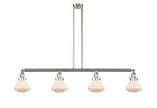 Innovations Lighting 214-SN-G321 - Olean - 4 Light - 51 inch - Brushed Satin Nickel - Stem Hung - Island Light