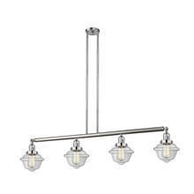 Innovations Lighting 214-SN-G532 - Oxford - 4 Light - 52 inch - Brushed Satin Nickel - Stem Hung - Island Light