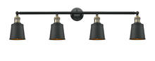 Innovations Lighting 215-BAB-M9-BK - Addison 4 Light Bath Vanity Light