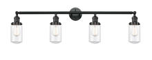 Innovations Lighting 215-BK-G312 - Dover - 4 Light - 43 inch - Matte Black - Bath Vanity Light