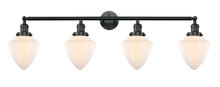 Innovations Lighting 215-BK-G661-7 - Small Bullet 4 Light Bath Vanity Light