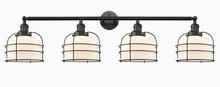 Innovations Lighting 215-BK-G71-CE - Large Bell Cage 4 Light Bath Vanity Light