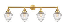 Innovations Lighting 215-SG-G664-7 - Small Bullet 4 Light Bath Vanity Light