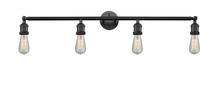 Innovations Lighting 215NH-OB-S - Bare Bulb 4 Light Bath Vanity Light