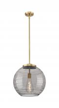 Innovations Lighting 221-1S-BB-G1213-16SM - Athens Deco Swirl - 1 Light - 16 inch - Brushed Brass - Cord hung - Pendant