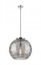 Innovations Lighting 221-1S-PC-G1213-18SM - Athens Deco Swirl - 1 Light - 18 inch - Polished Chrome - Cord hung - Pendant