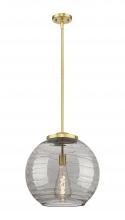 Innovations Lighting 221-1S-SG-G1213-16SM - Athens Deco Swirl - 1 Light - 16 inch - Satin Gold - Cord hung - Pendant