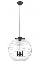 Innovations Lighting 221-3S-BK-G1213-18 - Deco Swirl Pendant