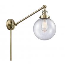 Innovations Lighting 237-AB-G204-8 - Beacon - 1 Light - 8 inch - Antique Brass - Swing Arm