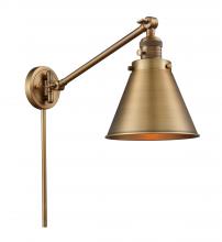 Innovations Lighting 237-BB-M13-BB - Appalachian - 1 Light - 8 inch - Brushed Brass - Swing Arm