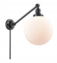 Innovations Lighting 237-BK-G201-10 - Beacon - 1 Light - 10 inch - Matte Black - Swing Arm