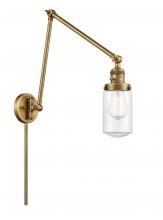 Innovations Lighting 238-BB-G312 - Dover - 1 Light - 5 inch - Brushed Brass - Swing Arm