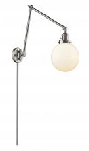 Innovations Lighting 238-SN-G201-8 - Beacon - 1 Light - 8 inch - Brushed Satin Nickel - Swing Arm