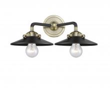 Innovations Lighting 284-2W-BAB-M6-BK - Railroad 2 Light Bath Vanity Light