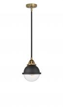 Innovations Lighting 288-1S-BAB-HFS-62-BK - Hampden Mini Pendant