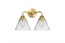 Innovations Lighting 288-2W-SG-G42 - Cone - 2 Light - 16 inch - Satin Gold - Bath Vanity Light