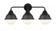 Innovations Lighting 288-3W-BK-HFS-61-BK - Hampden - 3 Light - 25 inch - Matte Black - Bath Vanity Light