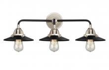 Innovations Lighting 288-3W-BPN-M6-BK - Railroad Bath Vanity Light