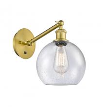 Innovations Lighting 317-1W-SG-G124-8 - Athens - 1 Light - 8 inch - Satin Gold - Sconce