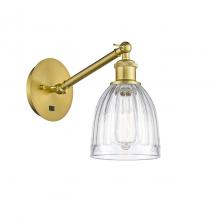 Innovations Lighting 317-1W-SG-G442 - Brookfield - 1 Light - 6 inch - Satin Gold - Sconce