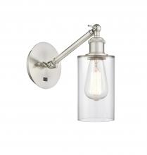 Innovations Lighting 317-1W-SN-G802 - Clymer - 1 Light - 4 inch - Brushed Satin Nickel - Sconce