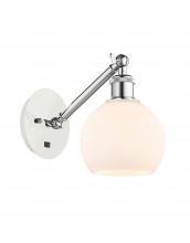 Innovations Lighting 317-1W-WPC-G121-6 - Athens - 1 Light - 6 inch - White Polished Chrome - Sconce