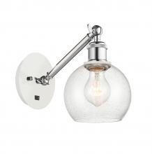 Innovations Lighting 317-1W-WPC-G124-6 - Athens - 1 Light - 6 inch - White Polished Chrome - Sconce