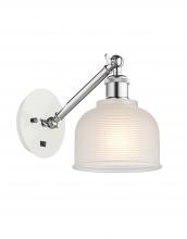 Innovations Lighting 317-1W-WPC-G411 - Dayton - 1 Light - 6 inch - White Polished Chrome - Sconce