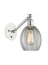 Innovations Lighting 317-1W-WPC-G82 - Eaton - 1 Light - 6 inch - White Polished Chrome - Sconce