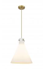 Innovations Lighting 410-3PL-BB-G411-16WH - Newton Cone Brushed Brass Pendant