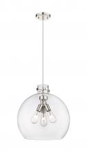 Innovations Lighting 410-3PL-PN-G410-18CL - Newton Sphere - 3 Light - 18 inch - Polished Nickel - Cord hung - Pendant