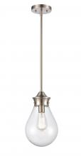 Innovations Lighting 414-1S-SN-8SDY - Genesis - 1 Light - 8 inch - Satin Nickel - Cord hung - Mini Pendant