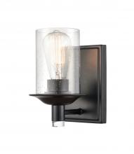 Innovations Lighting 417-1W-BK-SDY - Manhattan Bath Vanity Light