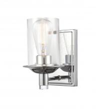 Innovations Lighting 417-1W-PC-CL - Manhattan Bath Vanity Light