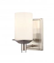 Innovations Lighting 417-1W-SN-W - Manhattan Bath Vanity Light