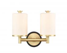 Innovations Lighting 418-2W-BSB-W - Marlowe Bath Vanity Light