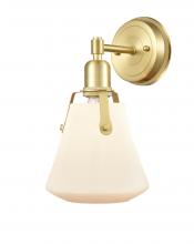 Innovations Lighting 422-1W-SB-7W - Luna - 1 Light - 7 inch - Satin Brass - Bath Vanity Light