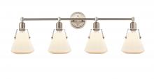 Innovations Lighting 422-4W-SN-7W - Luna - 4 Light - 40 inch - Satin Nickel - Bath Vanity Light