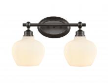 Innovations Lighting 438-2W-BK-W - Amina Bath Vanity Light