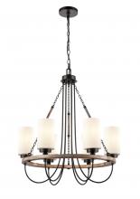 Innovations Lighting 442-6CR-BK-G4421 - Paladin - 6 Light - 25 inch - Matte Black - Chain Hung - Chandelier