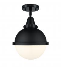 Innovations Lighting 447-1C-BK-HFS-81-BK - Hampden - 1 Light - 9 inch - Matte Black - Flush Mount