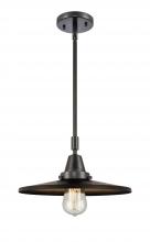 Innovations Lighting 447-1S-BK-MFR-BK-12 - Appalachian - 1 Light - 12 inch - Matte Black - Mini Pendant