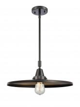 Innovations Lighting 447-1S-BK-MFR-BK-16 - Appalachian - 1 Light - 16 inch - Matte Black - Mini Pendant