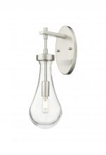 Innovations Lighting 451-1W-SN-G451-5CL - Owego - 1 Light - 5 inch - Satin Nickel - Sconce